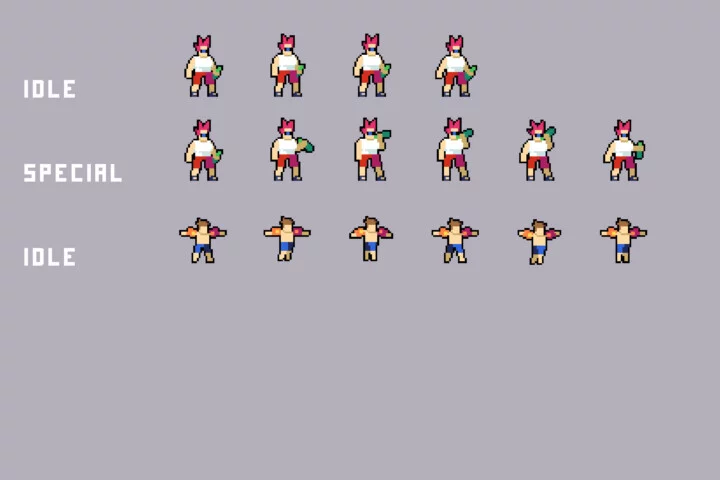 Beach Crowd Pixel Asset Pack for Platformer