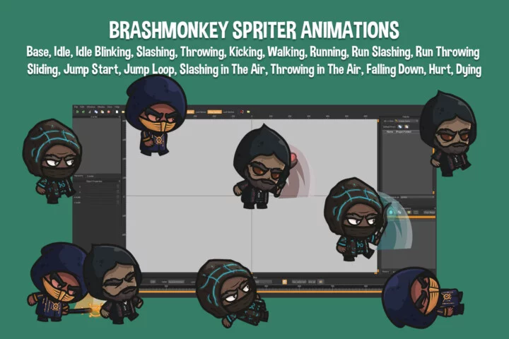 Chibi Cursed Alchemist Character Sprites