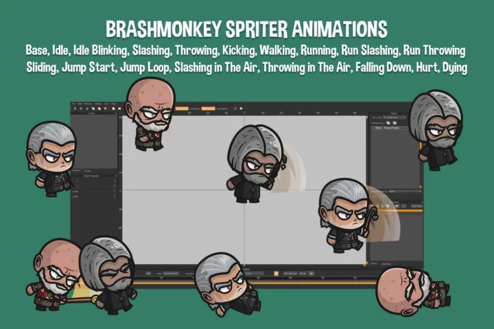 Chibi Time Keeper Character Sprites