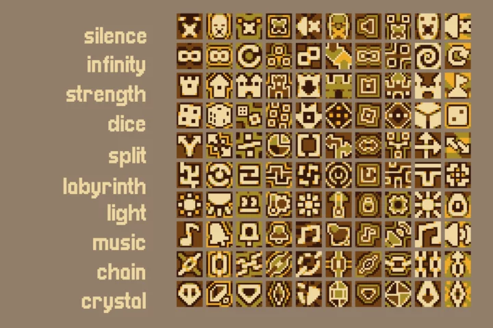 Fantasy RPG Buff & Debuff 16×16 Icons