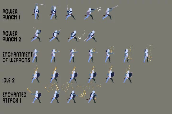 Pixel Prototype Medieval Character Sprites Pack 5