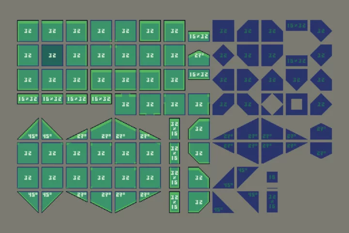 Free Prototype 2D Platformer 32×32 Pixel Tileset