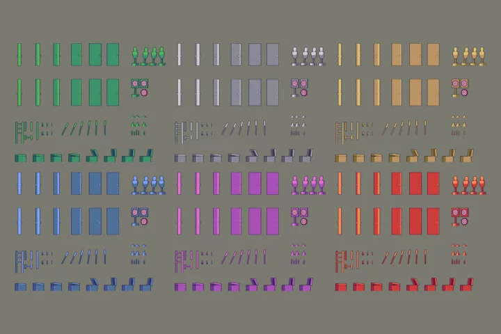 Free Prototype 2D Platformer 32×32 Pixel Tileset