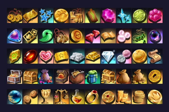 Free RPG Currency Game 512×512 Icons