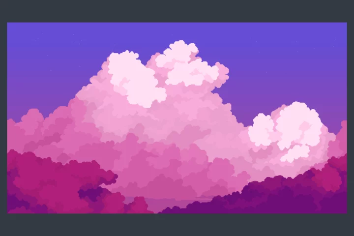 Free Sky with Clouds Pixel Art Backgrounds Pack 3