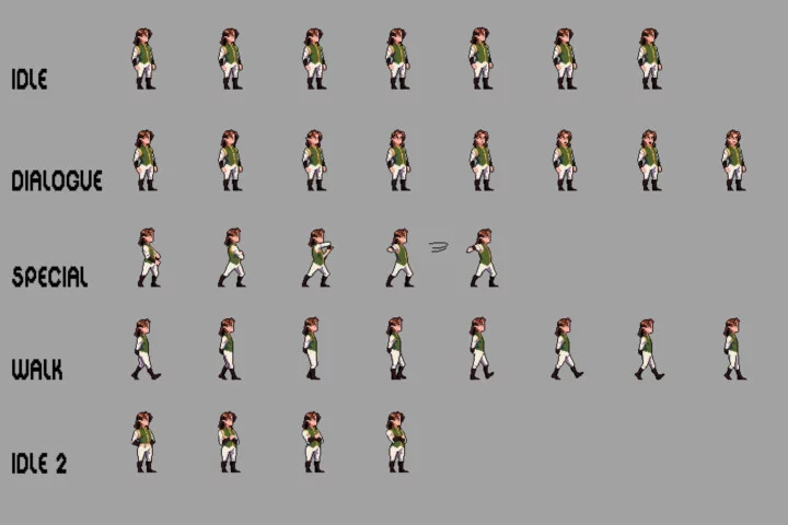 NPC Elf 2D Pixel Art Character Sprite Pack