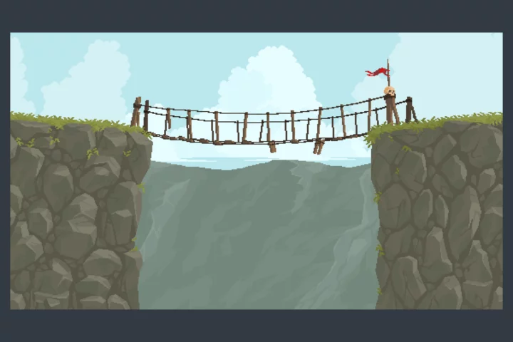 Bridges Pixel Art Backgrounds