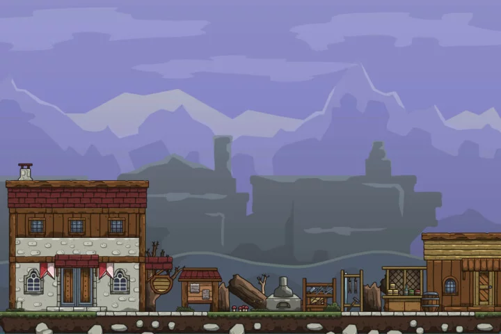 Free Cartoon Medieval Glassmaker Workshop Game Tileset