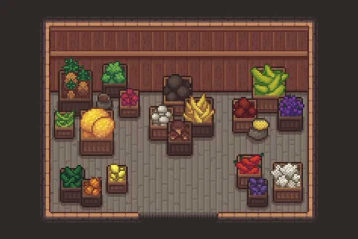 Free Pixel Art Plants for Farm
