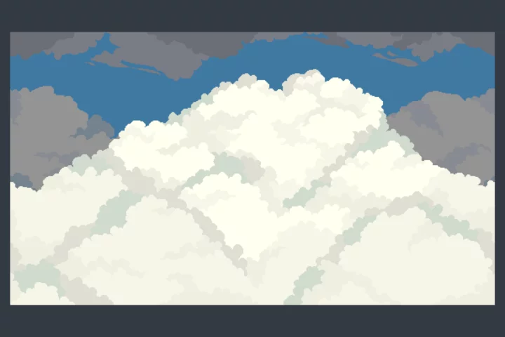 Free Sky with Clouds Pixel Seamless Backgrounds