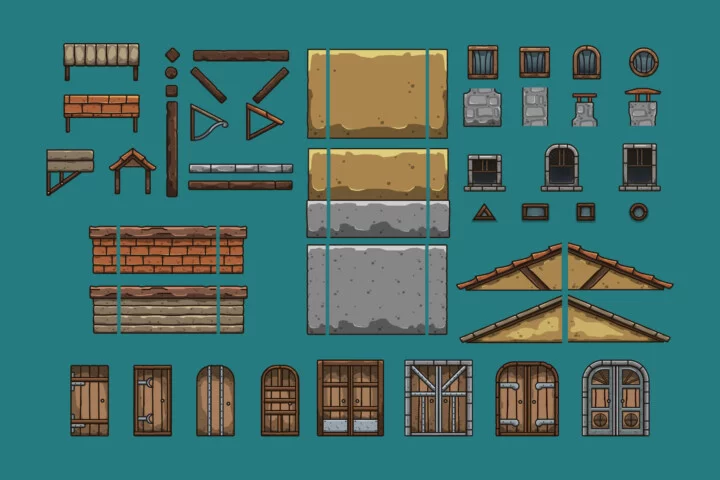 Medieval Brewery Tileset for Platformer Games