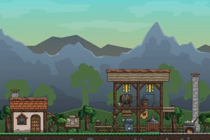 Medieval Brewery Tileset for Platformer Games
