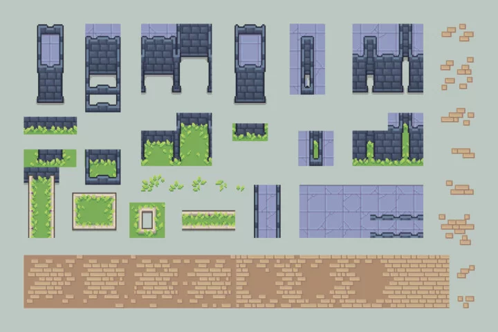 Pixel Art Market Square – RPG Shop and NPC Assets Pack