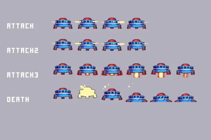 Sea Port Bosses Pixel Sprite Pack for Cyberpunk Game