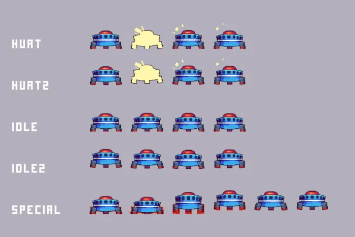 Sea Port Bosses Pixel Sprite Pack for Cyberpunk Game