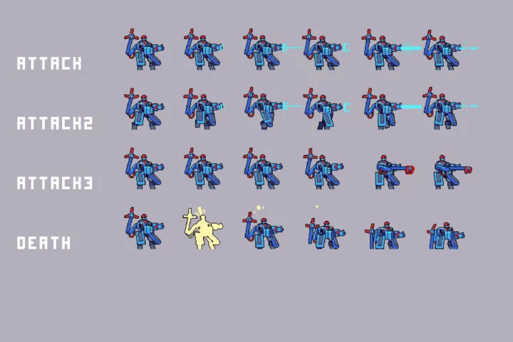 Sea Port Bosses Pixel Sprite Pack for Cyberpunk Game