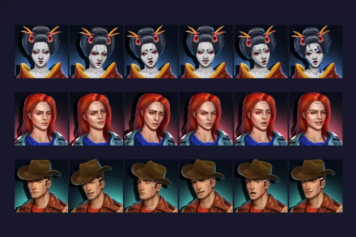 Cyberpunk Avatar Emotes 512×512 PNG