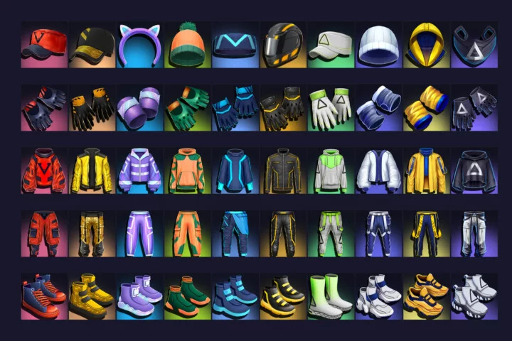 Cyberpunk Clothing Icons 50 PNG 512×512
