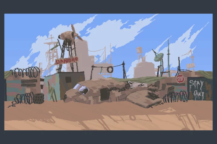 Free Post-Apocalypse Pixel Art Backgrounds for Game Projects