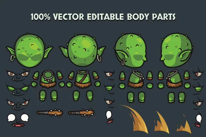 Free Top-Down Goblin Character Sprite