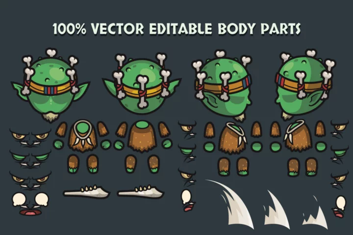 Free Top-Down Goblin Character Sprite