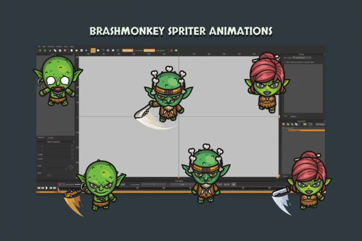 Free Top-Down Goblin Character Sprite