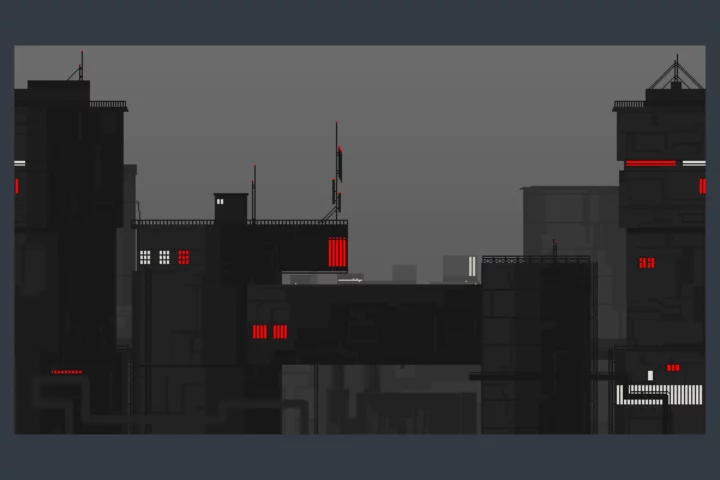 Industrial Zone Pixel Art Backgrounds
