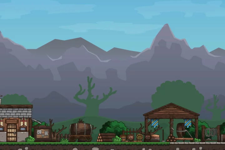 Medieval Cooper Workshop 2D Game Tileset