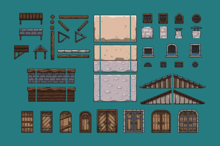 Medieval Stonecutter Tileset for Platformers