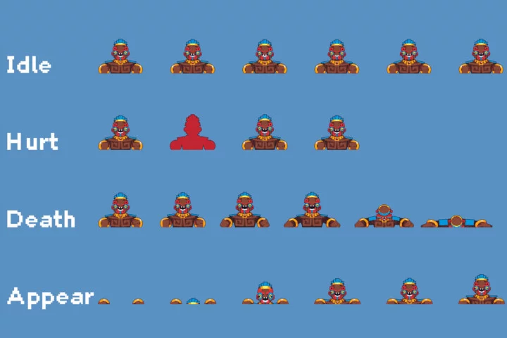 Mega Boss for Tiny Platformer Pixel Sprite Pack