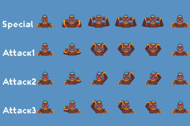 Mega Boss for Tiny Platformer Pixel Sprite Pack