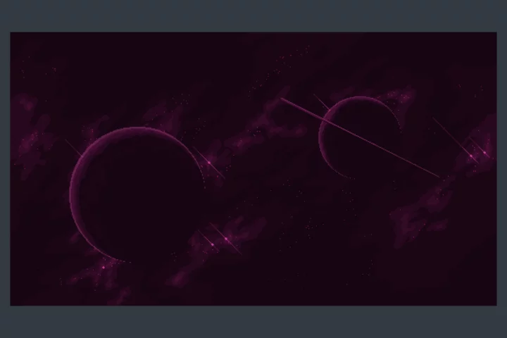 Minimalistic Space Pixel Backgrounds for Video Games