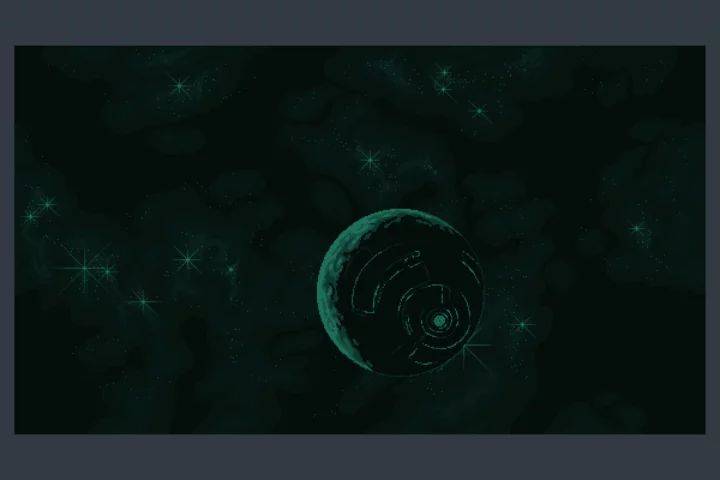 Minimalistic Space Pixel Backgrounds for Video Games