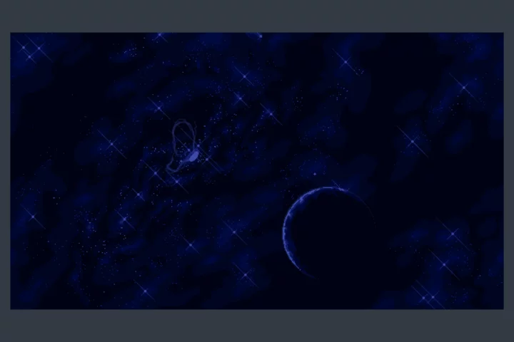 Minimalistic Space Pixel Backgrounds for Video Games