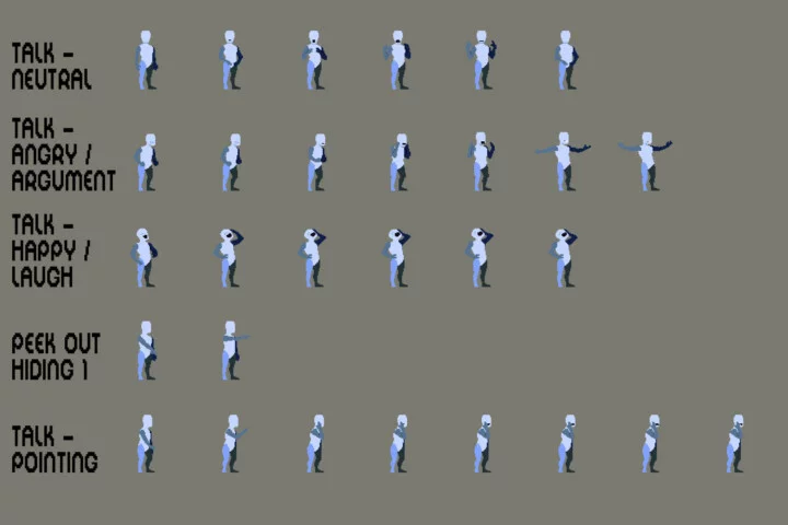Prototype Hero Sprite Sheet Pixel Art Pack 9