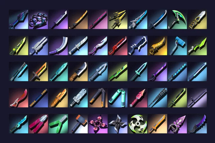 Cyberpunk 50 Blades & Knives 512×512 Icon Pack