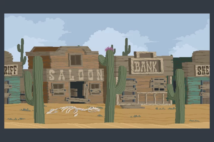 Free Pixel Art Abandoned Places Background Collection