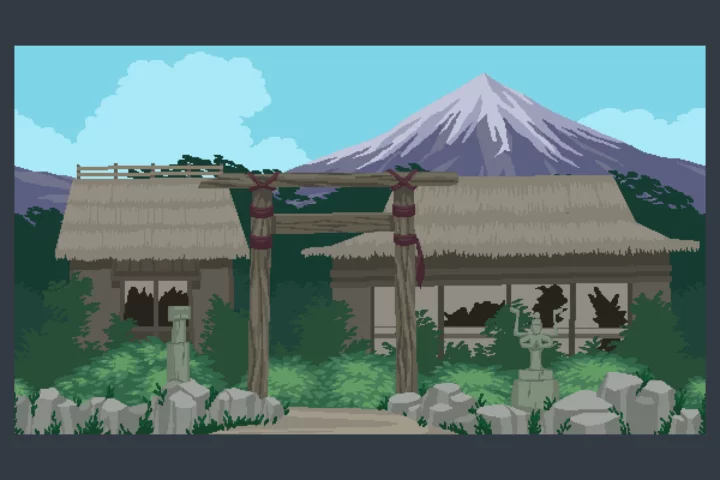 Free Pixel Art Abandoned Places Background Collection