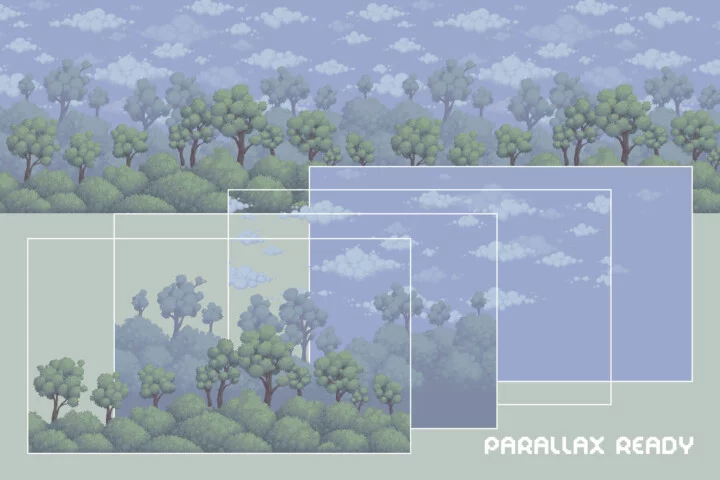 Free Platformer Game Tileset Pixel Art