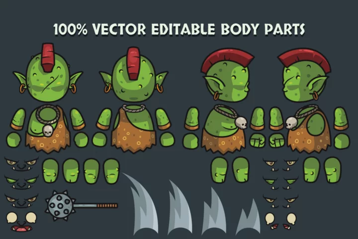 Free Top-Down Boss Character 4-Direction Pack