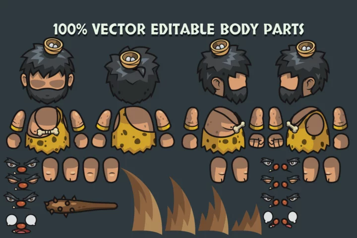 Free Top-Down Boss Character 4-Direction Pack