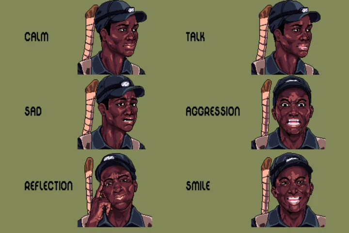 Survivalist Dialog Portrait Pixel Asset Pack