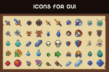 Basic Icons 16×16 for GUI