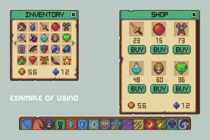 Basic Icons 16×16 for GUI