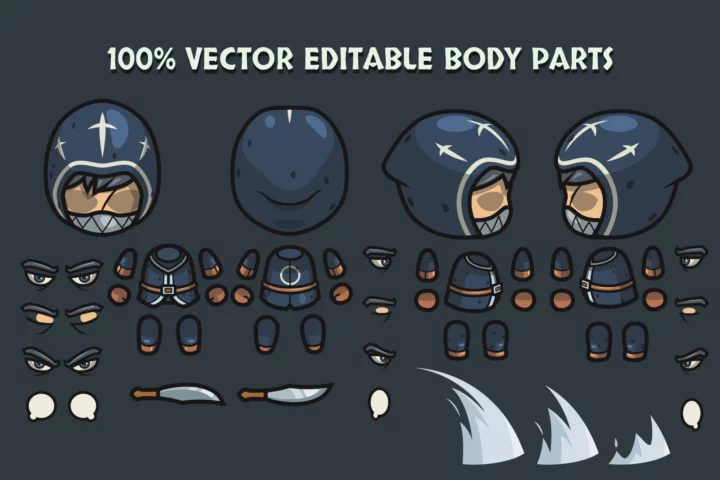 Free Medieval Bandit 4-Direction Character Pack