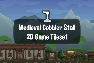Medieval Cobbler Stall 2D Game Tileset