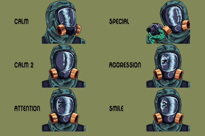 Pixel Scientist Avatars for Game Dialogue