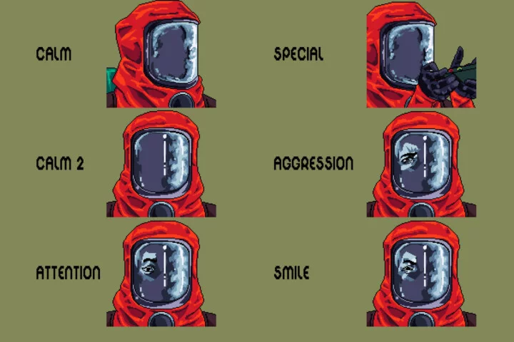 Pixel Scientist Avatars for Game Dialogue