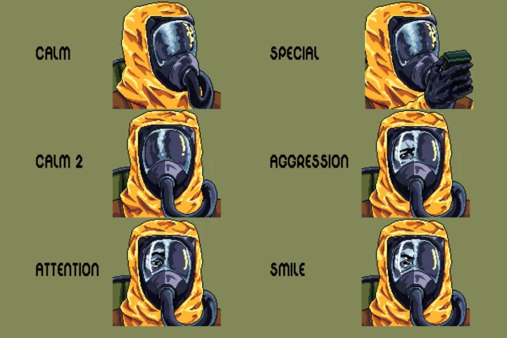 Pixel Scientist Avatars for Game Dialogue