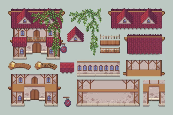 Tavern Top-Down Pixel RPG Asset Pack